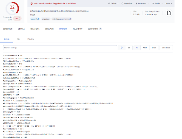 Figure 13 Source: VirusTotal. (n.d.). VirusTotal.
